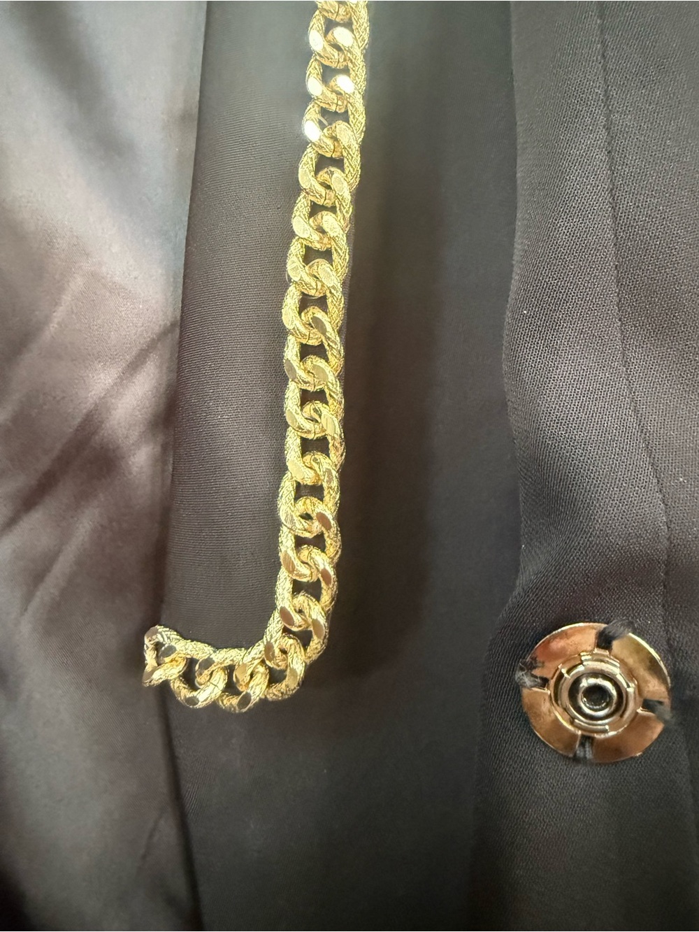 NWT, Anne fontaine divers Chain-Trim longline Blazer, VIP $1550 sz small, RARE - Picture 5 of 6